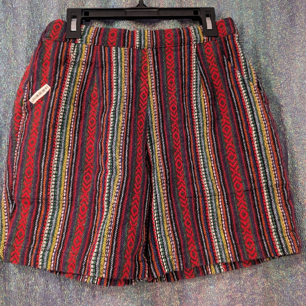 Color of Heat shorts -Small Slim Long 6 inch inseam- multicolor